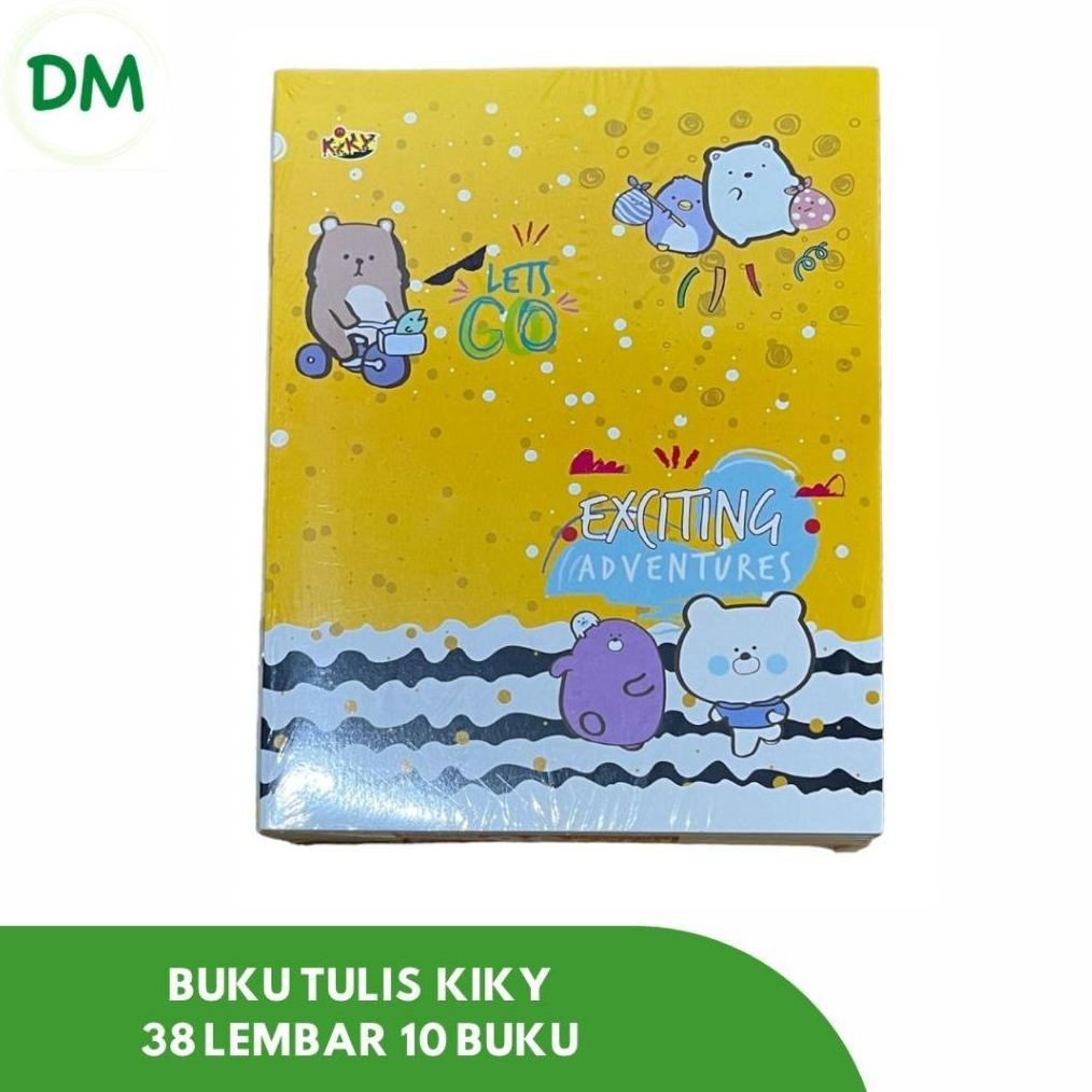 

BUKU TULIS KIKY 38 lembar 10 buku Polos DISKON BESAR