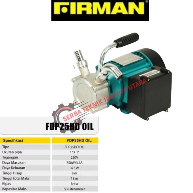 Pompa Firman Fdp 25 Hd Pompa Oli /Minyak /Solar Fdp25Hd