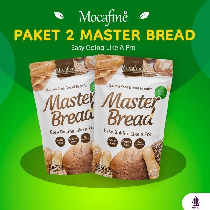 

Paket Hemat - Tepung Roti Tawar Mocafine Master Bread 420gr isi 2pcs