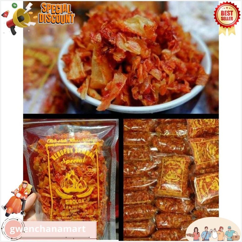 

Keripik Sambal Sibolga Ikan Teri Cap Bawang Termurah Banget