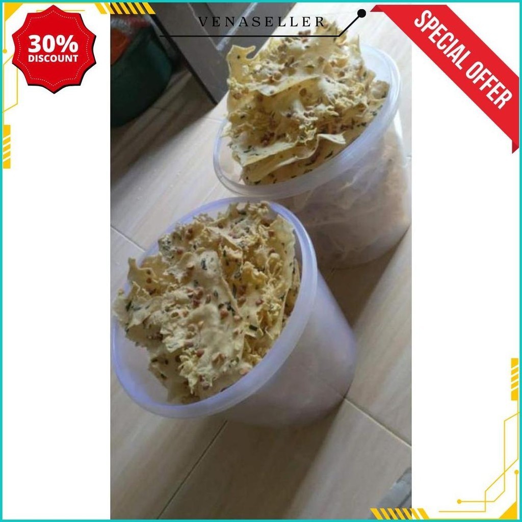 

Rempeyek Kacang Gurih Ukuran Toples 10 Liter Cod