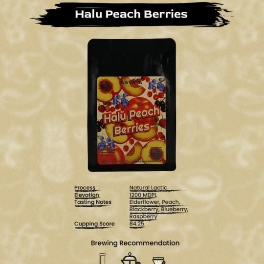 

Biji Kopi 200Gr Halu Peach Arabika Roasted Beans Specialty Coffee