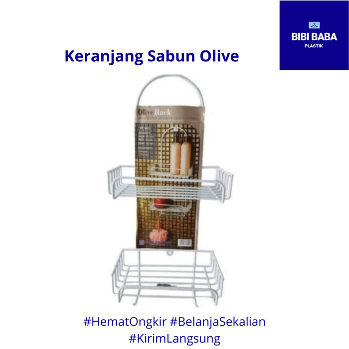 Rak Sabun Kamar Mandi Wc - Rak Gantung besi - Modelline Olive