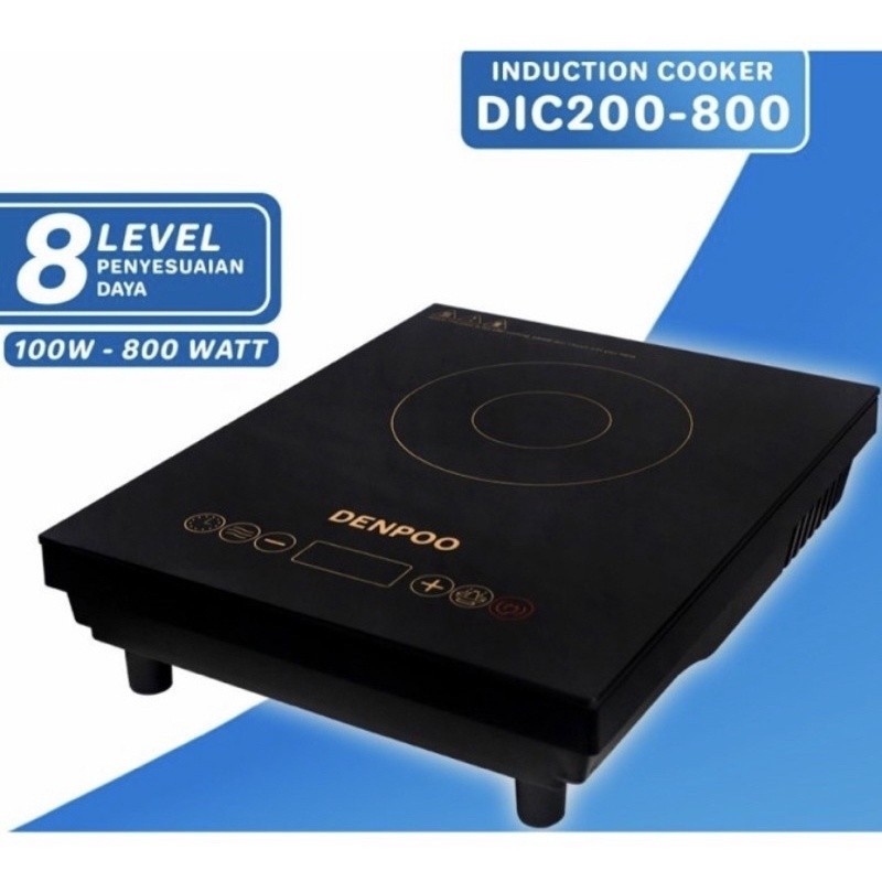 Denpoo kompor induksi Listrik Low Watt DIC 200-800 DIC200800 DIC200