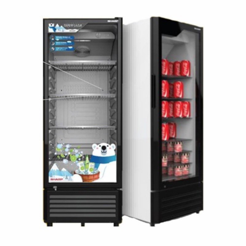 SHOWCASE 1 PINTU SHARP 170 LITER DISPLAY COOLER SCH-170PS show case