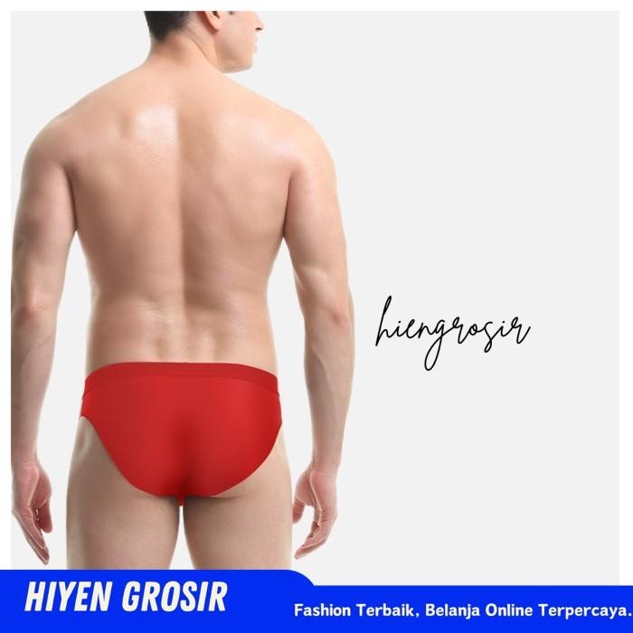SEAMLESS BRIEF CELANA DALAM PRIA TANPA JAHITAN RED     HIYEN GROSIR SPESIAL 