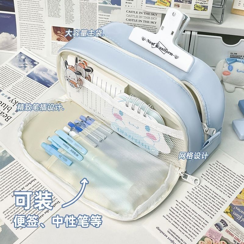 

Japanese Style Pencil Case Simple Large Capacity Good-looking Stationery Box Girls Do Not Hit Pencil Box