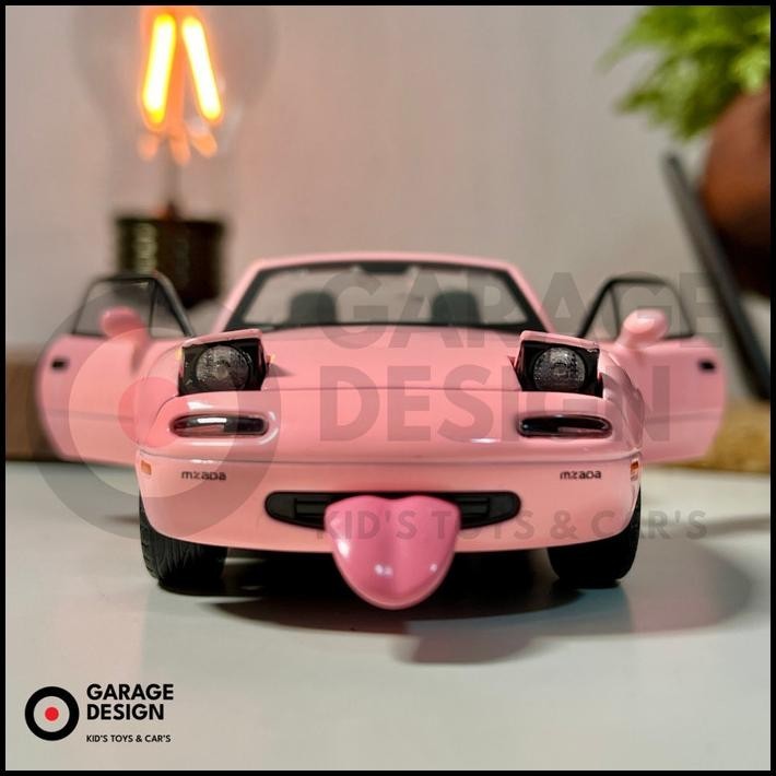 HOT DEAL DIECAST MINIATUR MOBIL MAZDA MIATA MX5 (1990) SKALA 1:32 - TERDAPAT LAMPU DAN SUARA PAJANGA