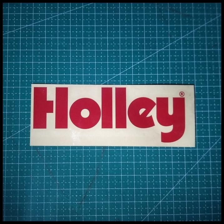 

TERMURAH STIKER HOLLEY RED OF TEXT