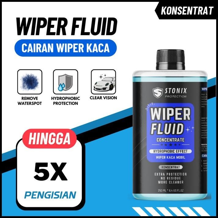 BEST DEAL WIPER FLUID CAIRAN AIR WIPER PEMBERSIH KACA HYDROPHOBIC DAUN TALAS