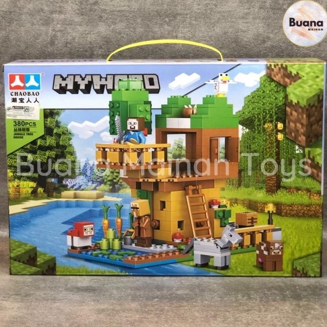 BRICKS CHAOBAO MY WORLD TREE HOUSE 7130 EDUKASI ANAK BRICK