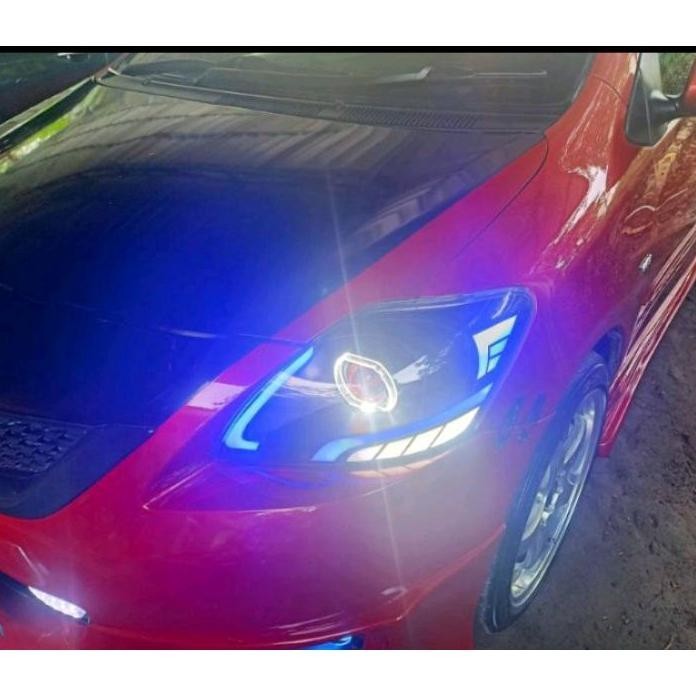 Lampu Vios Gen2 Custom Headlamp Proji Lazy Eyes