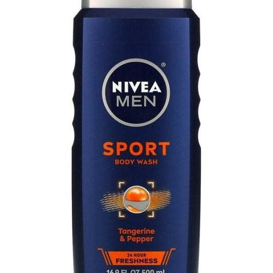 Nivea Men Sport Body Wash, Tangerine & Pepper, 500 Ml