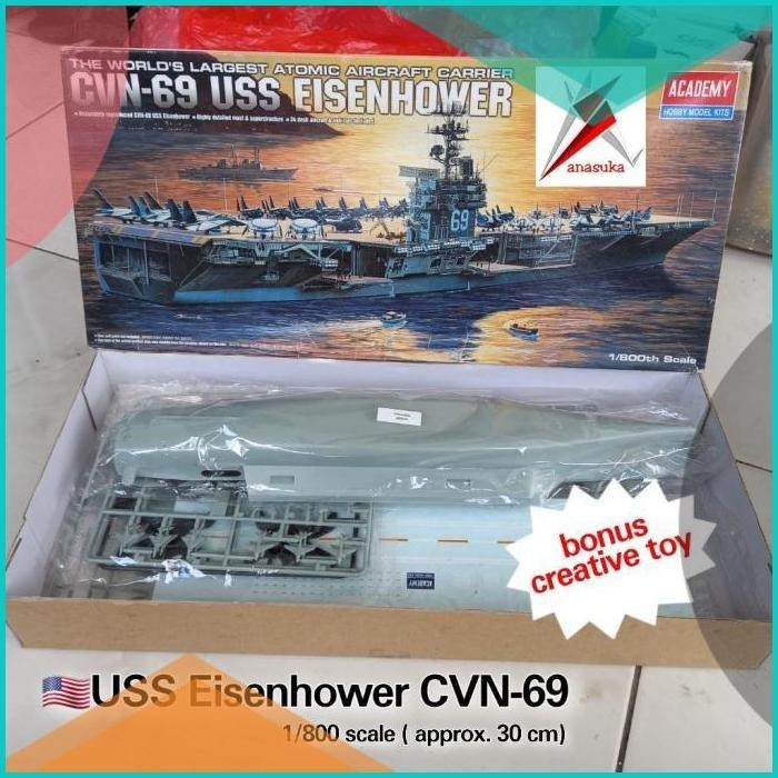 Kapal Induk USS Eisenhower CVN 69 Model Kit aircraft carrier Puzzle 8J