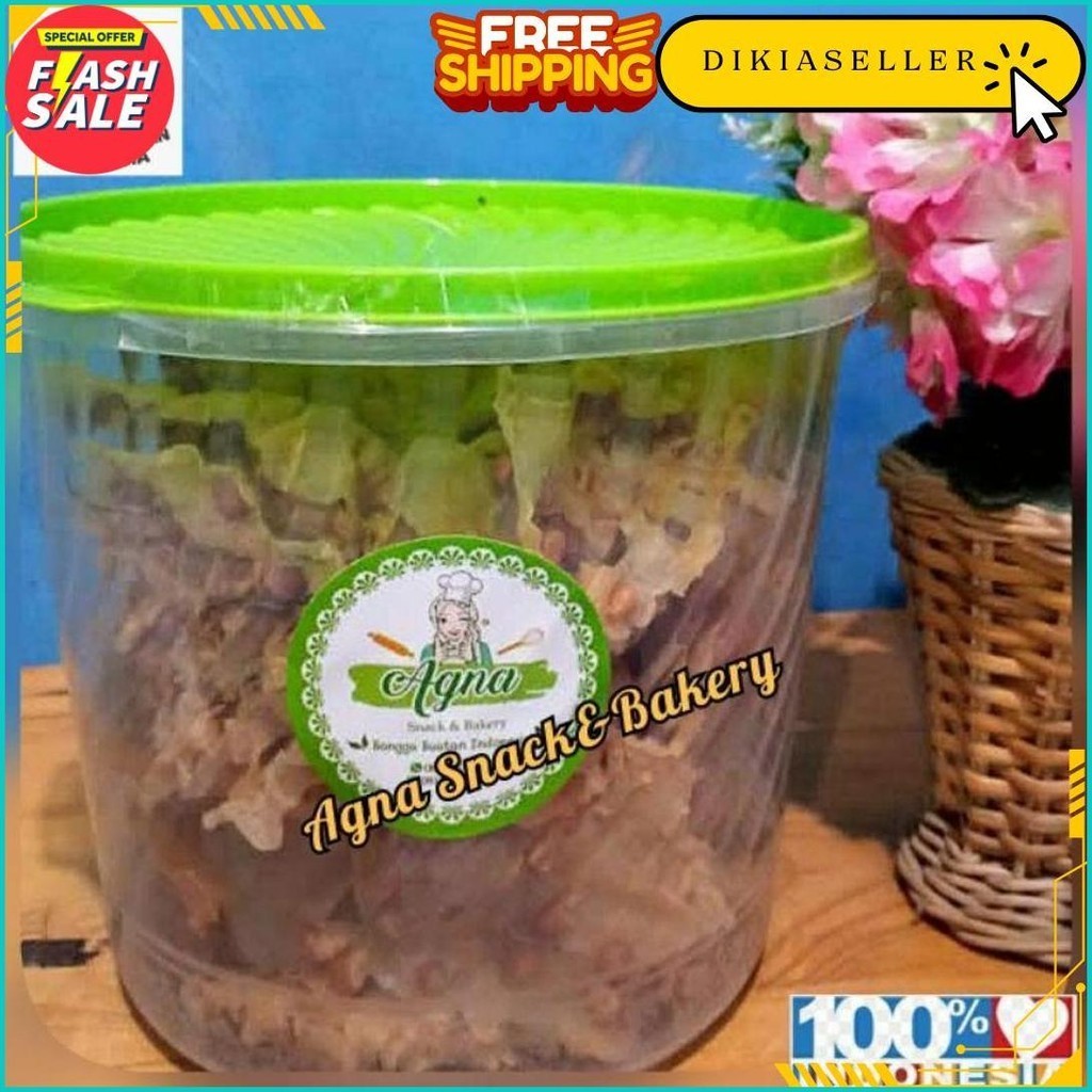 

Peyek Rempeyek Kacang Toples 5L Bisa Cod