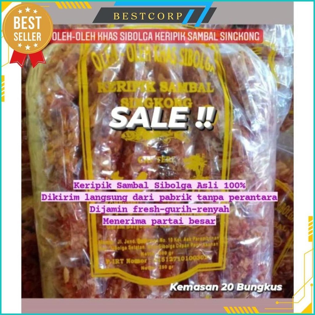 

Termurah Keripik Sibolga Isi 20 Pcs Enak |Harga Reseller |Langsung Akun Owner Gratis Ongkir