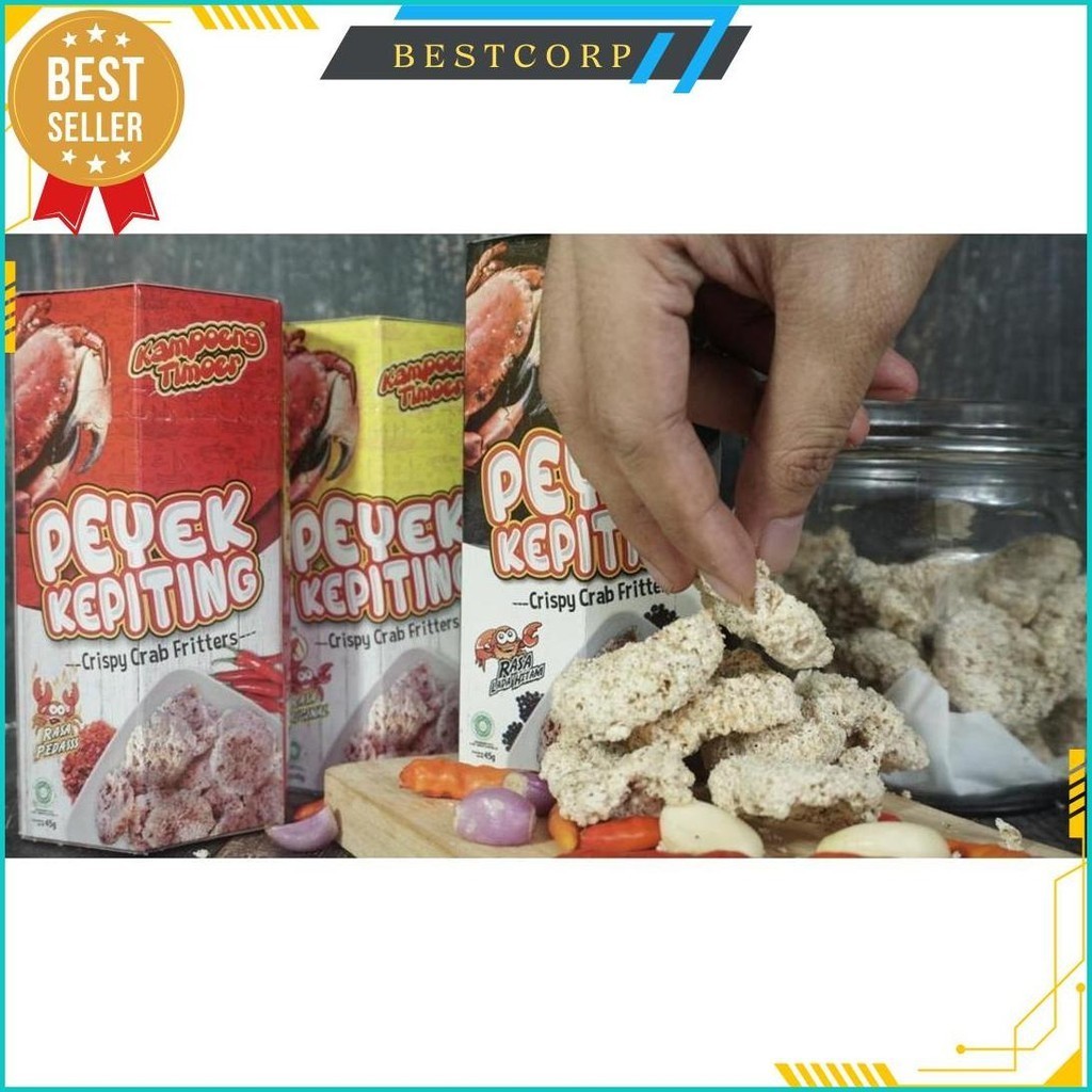 

Kampoeng Timoer - Peyek Kepiting 2 Pcs Original 40G Original Produk