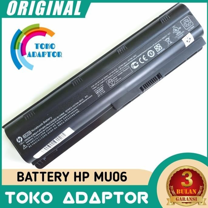 Baterai Batre Original Laptop Hp 1000-1431Tu, 1000-1432Tu Series Mu06