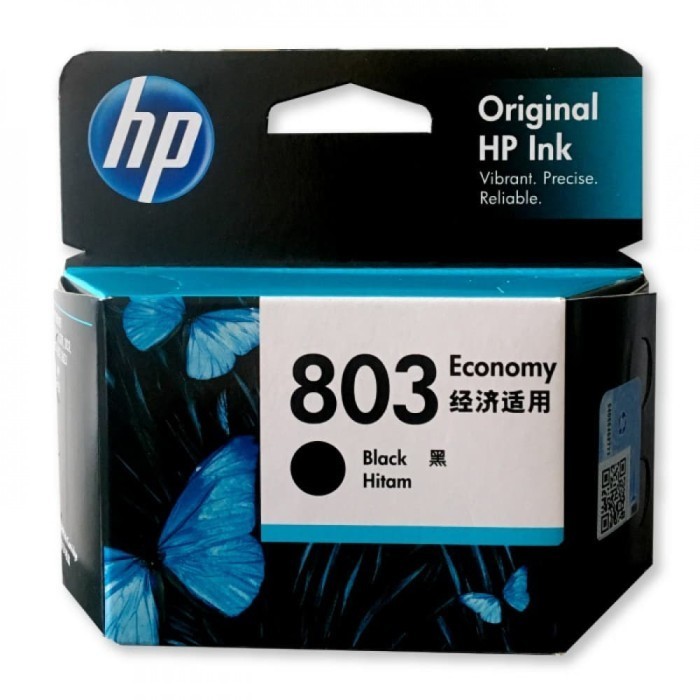 Tinta Cartridge Hp 803 Black Original Untuk Printer Hp 2623 Dll