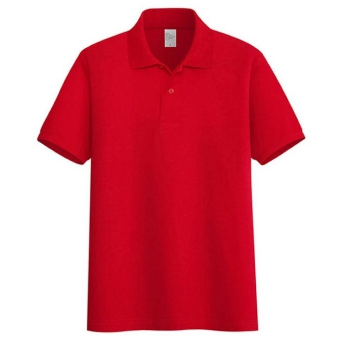 Kaos polo shirt polos kaos kerah pria seragam polos merah maroon