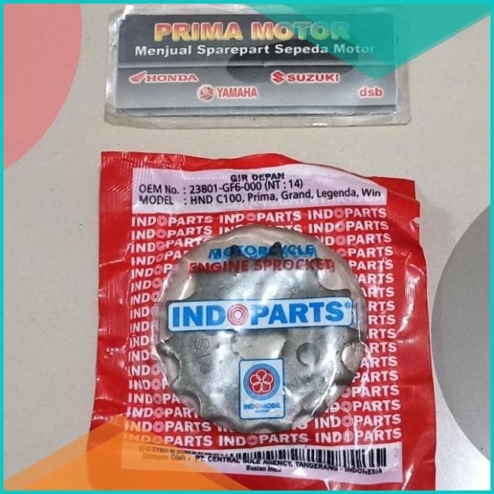 GIR GEAR DEPAN GRAND 14T INDOPART INDOPARTS MINUS PENYIMPANAN 8JVLZ4 o