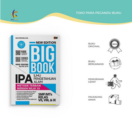 Buku Referensi - NEW EDITION BIG BOOK IPA SMP/MTS KELAS VII, VIII & IX -Eka Fitriyani - CMedia - Bum
