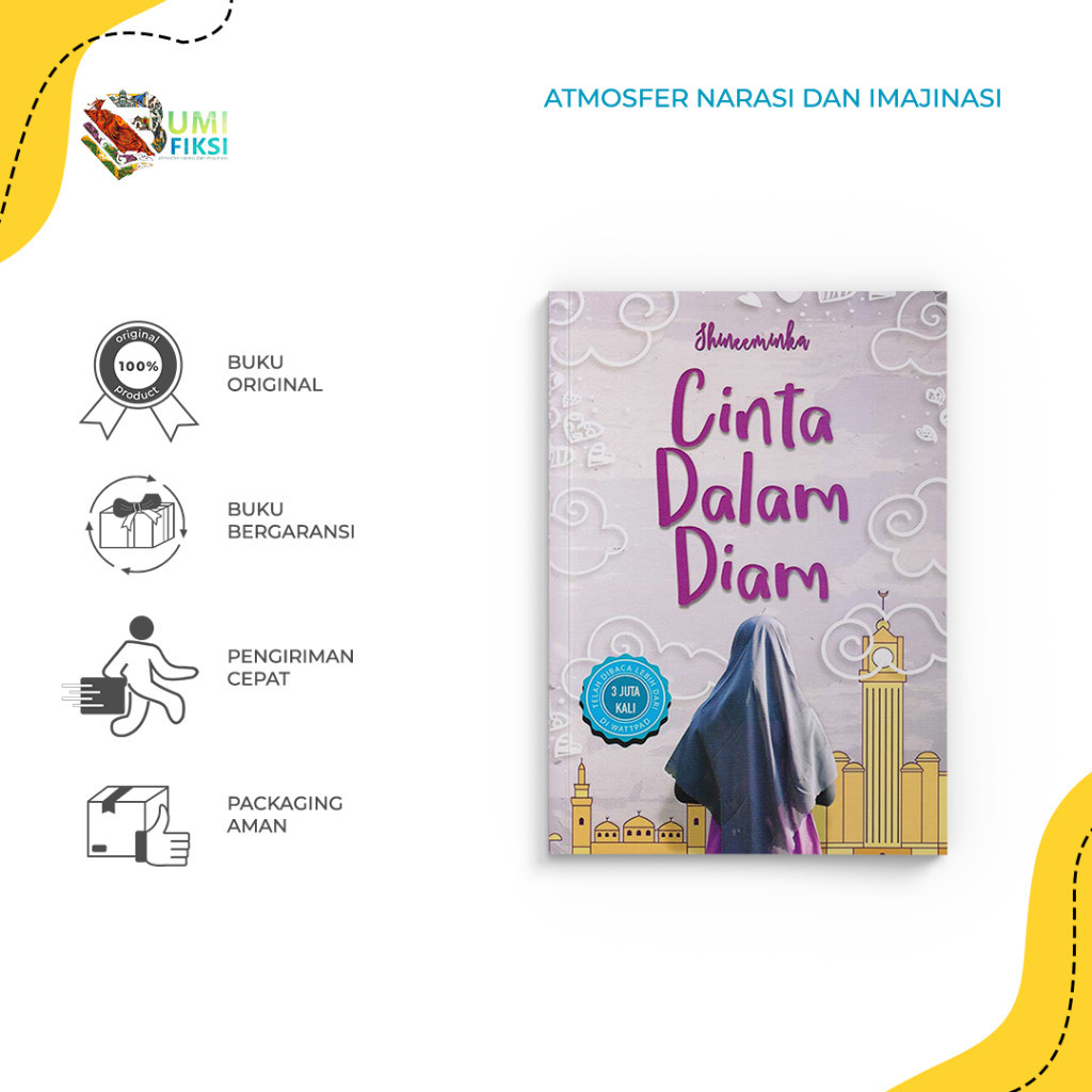 Buku Novel - Cinta Dalam Diam - Shineeminka - Bintang Media - Bumifiksi