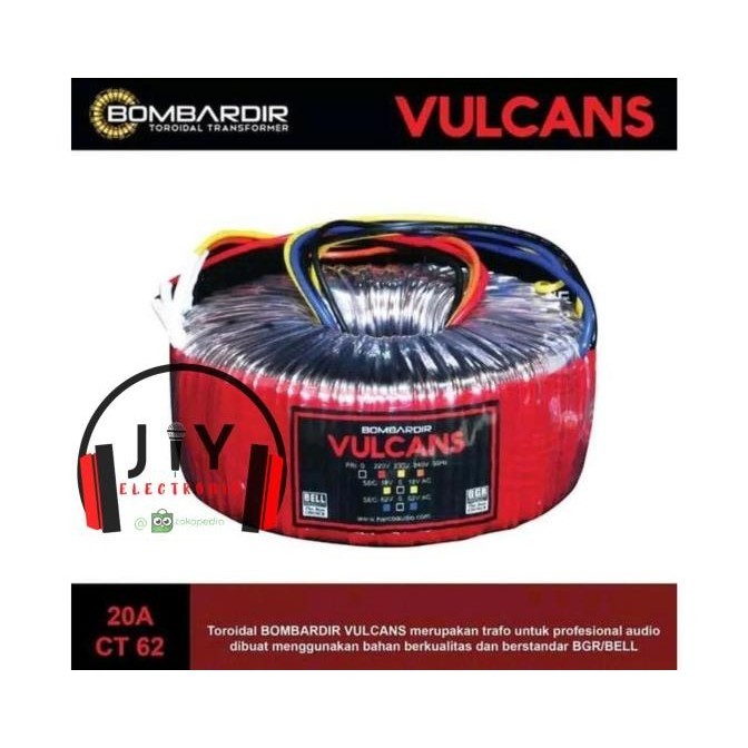 Travo Trafo Toroid Donat Vulcans Bombardir 20A 62v 20 Ampere BGR