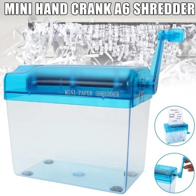 Penghancur Kertas Mini Manual Paper Shredder