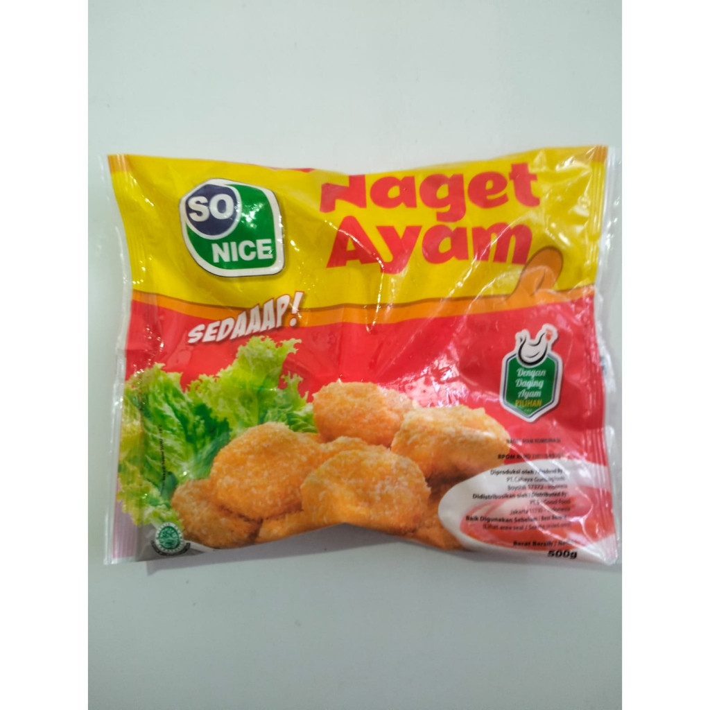 

SO NICE SEDAP NUGGET 500 GR (KHUSUS PEMBELIAN AREA JAWA TIMUR)