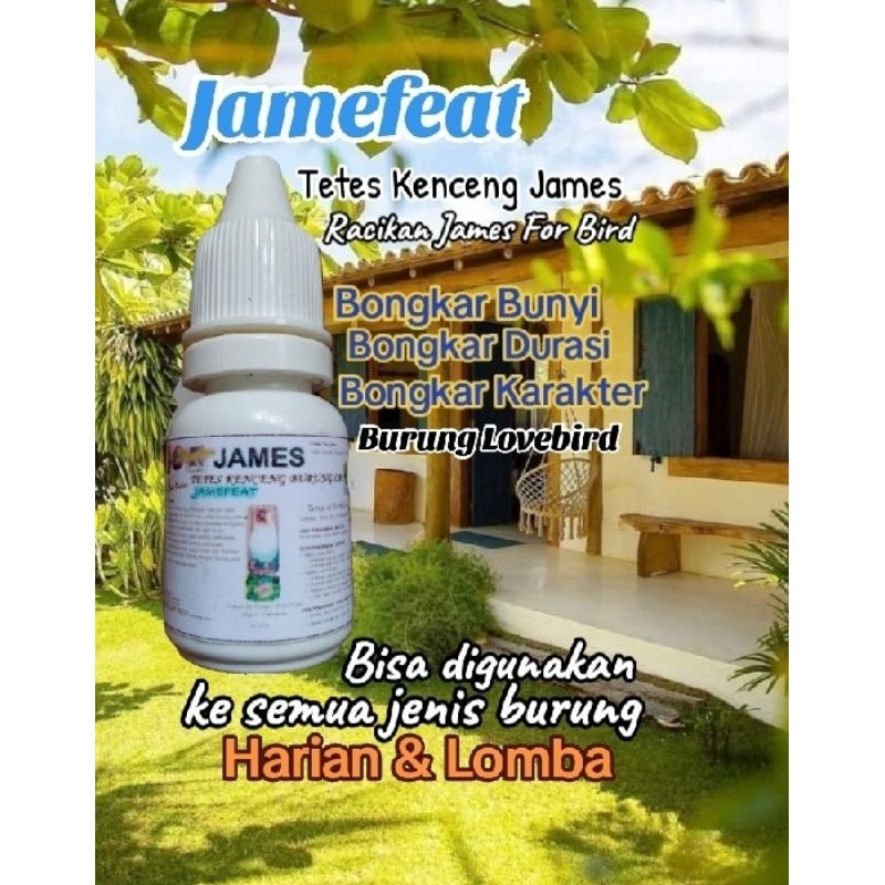 

Tetes Kenceng James. Jamefeat 10ml. Penggacor Alami Burung Lovebird. Bongkar Bunyi, Karakter, dan Birahi.