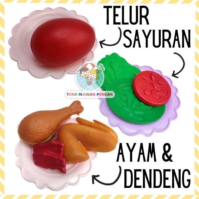 Mainan Anak Perempn Masak Masakan Nasi Tumpeng Nasi Kuning S001