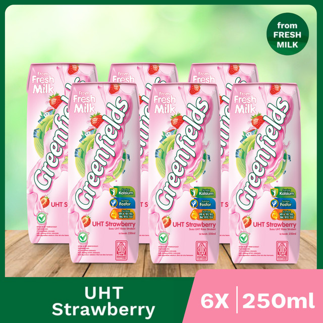 

Greenfields Susu UHT Strawberry 250ml x 6 pcs