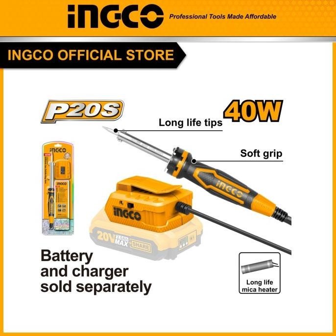 Patri Listrik Timah Lithium-Ion Solder Cordless 20V Ingco Csili2001