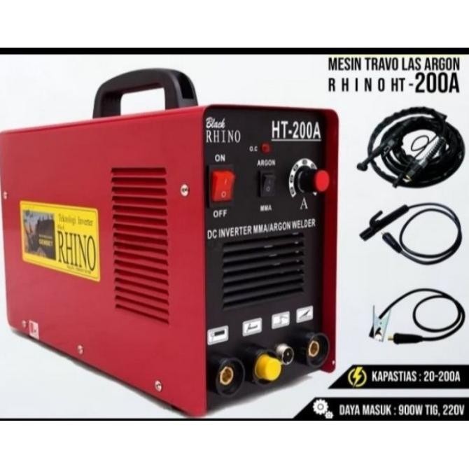 Mesin Las Rhino / Inverter Rhino Tig 200 Trafo Las Argon Tig200A 200 A