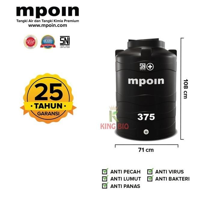 Tangki Air MPOIN PLUS 400 Liter WAVE | Toren Air | Tandon Air
