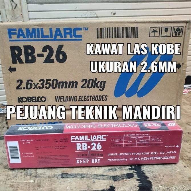 Kawat Las Kobe Rb26 2.6Mm / Kawat Las Besi Kobe Rb-26 2.6Mm