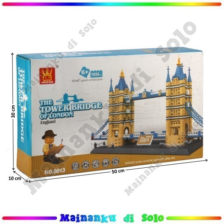 [Mainanku] Mainan Anak Block Mini Tower Bridge London Mainan Balok