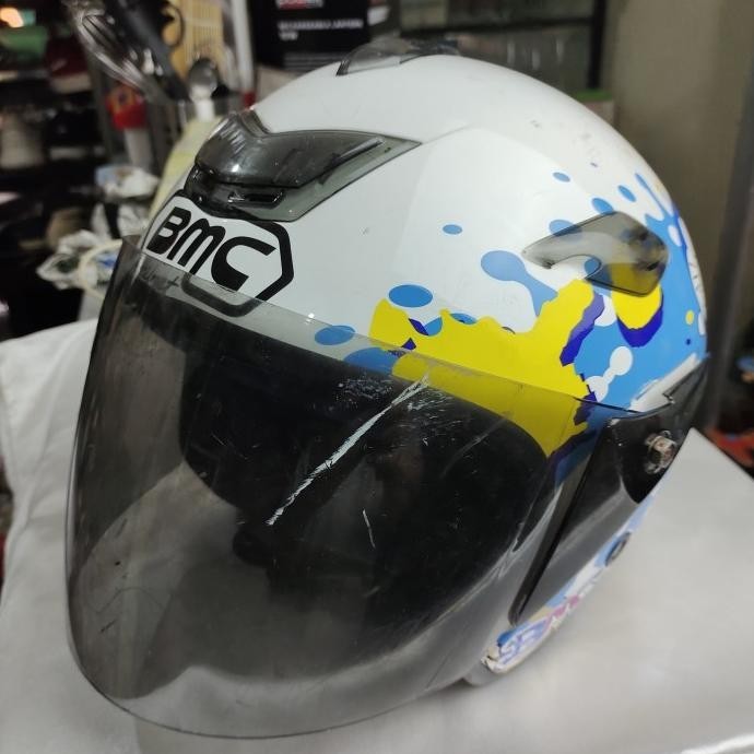 HELM BMC HELMET MOTOR DORAEMON SIZES (BUAT ANAK UMUR 8-10THN)