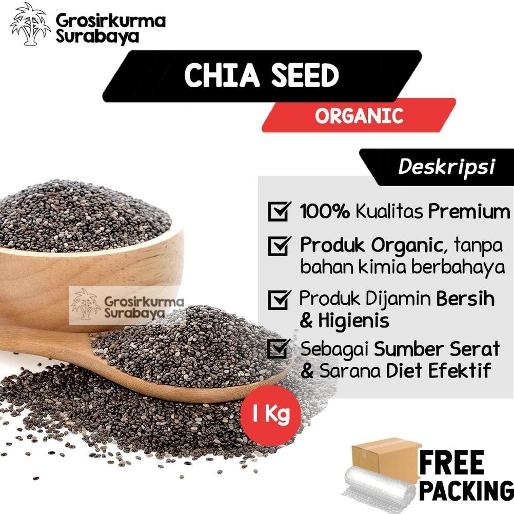 

rwet-23 Black CHIA SEED Premium 1kg Bagus Untuk Diet Sehat Ala JSR Antioksidan Dari Mexico Chiaseed Chiasee Viral