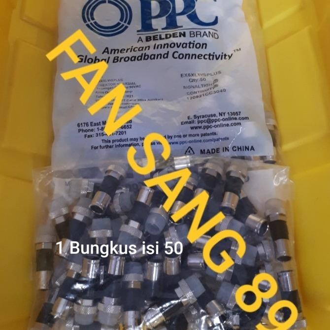 Belden Ppc-Ex6 F Compression Connector Rg 6/ Konnector Rg6 Compres