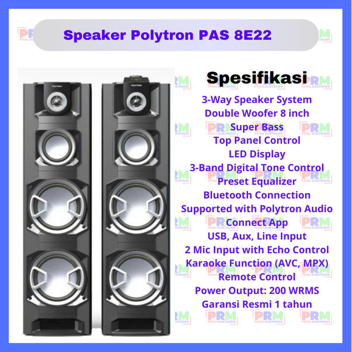 Speaker Polytron PAS 8E22