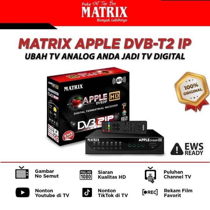 Stb Dvb2Ip Matrix Apple Merah (New)