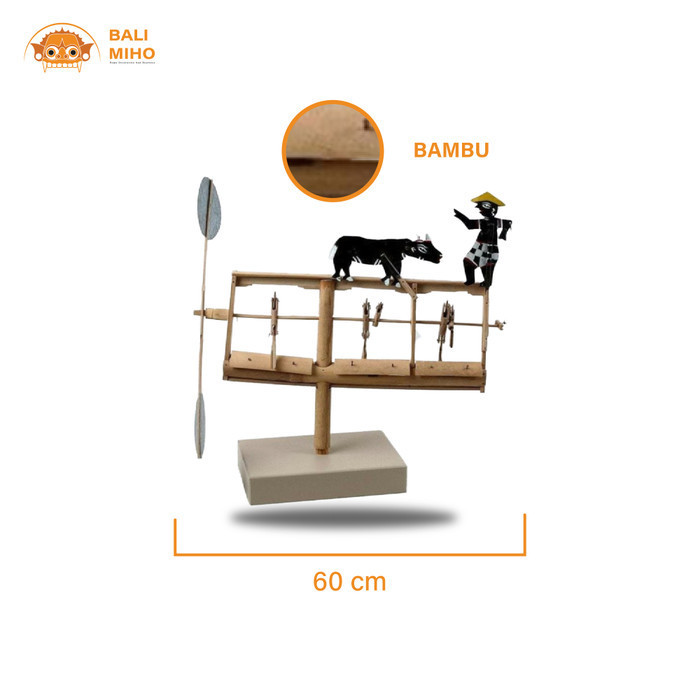 Aray Kincir Angin Bambu/Lonceng Angklung/Baling Baling Bambu Bali/Pindekan