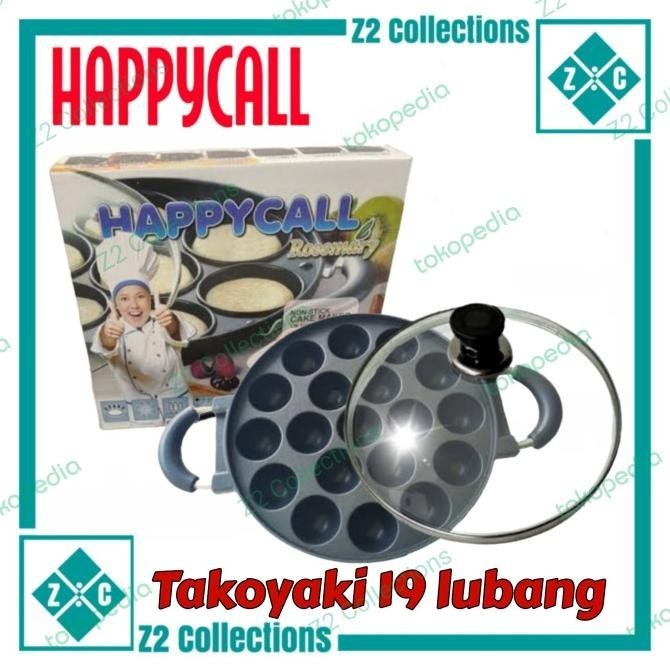 Happy Call 19 Cekung Cetakan Kue 19 Lubang Cake Pan Takoyaki