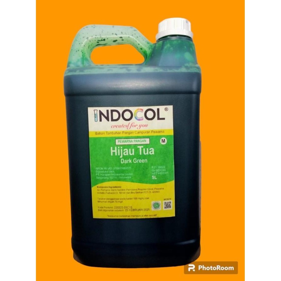 

Indocol Pewarna Cair Hijau Tua (5 Liter)