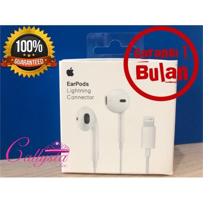 Headset Earpods Iphone 7 8 X Original 100%