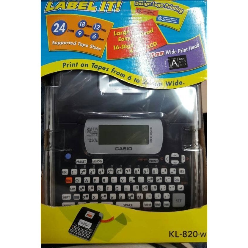 

Originial Casio Kl-820 / Label Printer / Ez Label It Print Maker Kl820 Asli