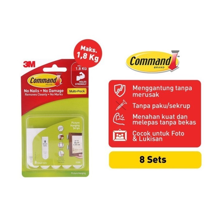 

Medium Picture Hanging Strips 3M Command 17204-8