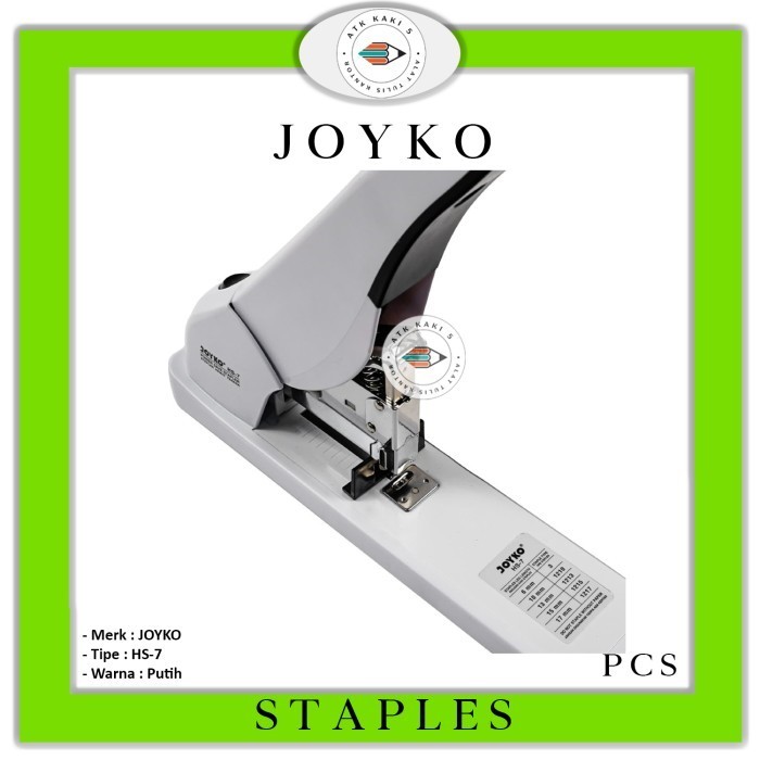 

Joyko Heavy Duty Stapler Hs - 7 1 Pcs